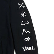 VAST x In4mation Elements 連帽外套 - 黑