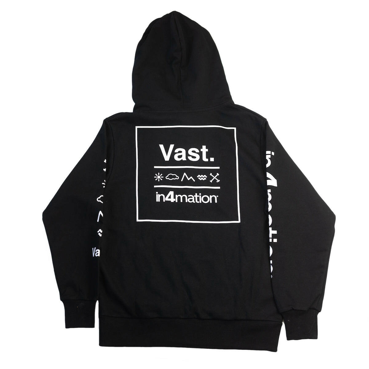 VAST x In4mation Elements 連帽外套 - 黑