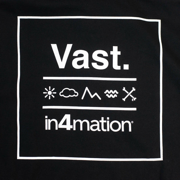Vast x In4mation Cross Block TeeElements Zip Up Hoodie - Black