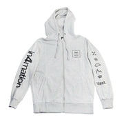 Vast x In4mation Cross Block TeeElements Zip Up Hoodie - Grey