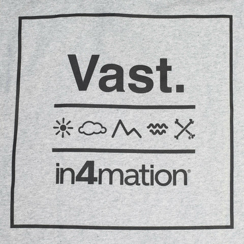 Vast x In4mation Cross Block TeeElements Zip Up Hoodie - Grey